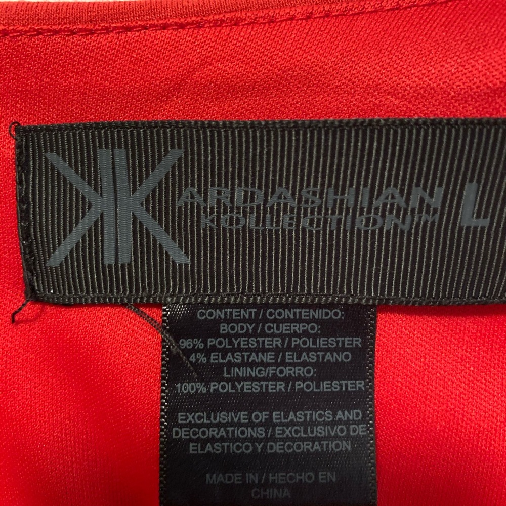 Kardashian Kollection red dress.